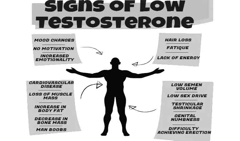 Top 9 effects of low Testosterone that are seen in males